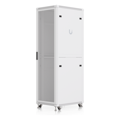 Gabinete Rack de Piso / 42U / 600 x 800 mm (23.6 x 31.5 in) / Carga Estática 800 kg (1763.7 lb) / Puerta Perforada / Ventiladores Integrados / Ruedas con Seguro