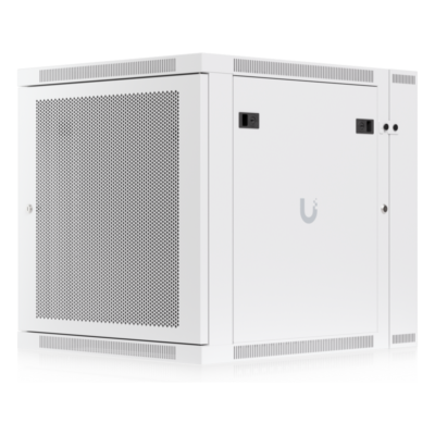 Gabinete Rack 12U / Montaje en Pared / Puerta Trasera Abatible / Ventilación Activa / Paneles con Cerradura / 600 x 700 x 639 mm (23.6 x 27.6 x 25.2")