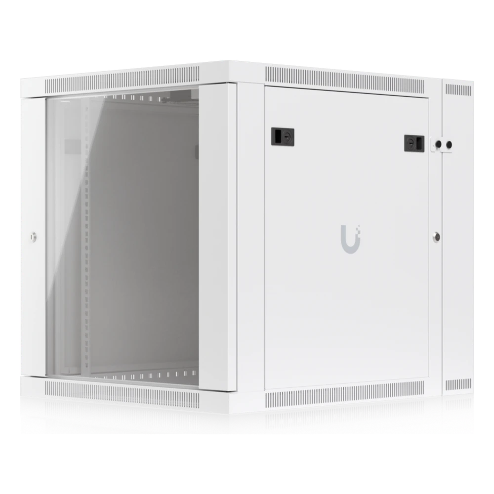 portada_0S1000-137 Gabinete Rack de Pared / 12U / 600 x 703 mm (23.6 x 27.7") / Puerta Frontal Vidrio Templado / Puerta Trasera Abatible / Paneles Laterales con Llave UACC-RACK-12U-WALL-SW-G 1