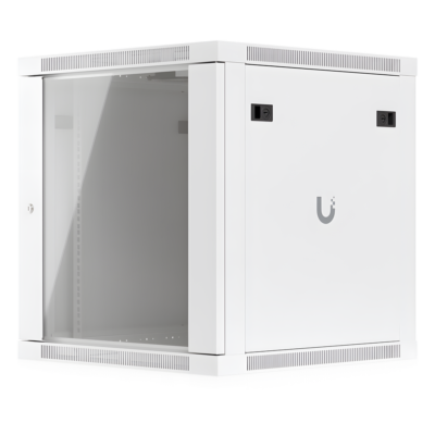 Gabinete Rack 12U / Montaje en Pared / Profundidad 600 mm / Puerta Vidrio Templado / Carga 80 kg (176 lb) / Ventilación Integrada