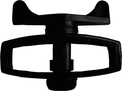 Tensor Mecánico para Cercos Eléctricos / Material POM Grado Industrial / Sin Herramientas / Anti-Herrumbre y UV / Alta Resistencia a Tracción / Negro