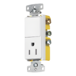 Combinación de Contacto y Apagador Decorador / 15A / 125V / 1 Polo / Interior Seco portada_0S1000-158