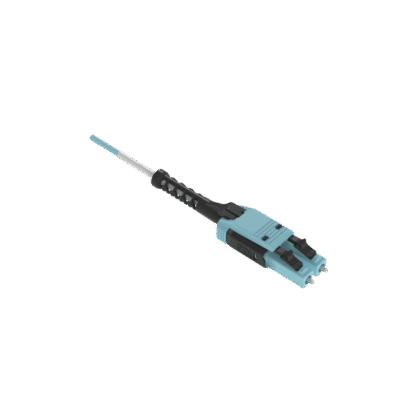 Jumper de Fibra Óptica / Multimodo OM4 50/125 / LC-LC Uniboot Duplex / LSZH / 5 m (16.4 ft) / Color Aqua