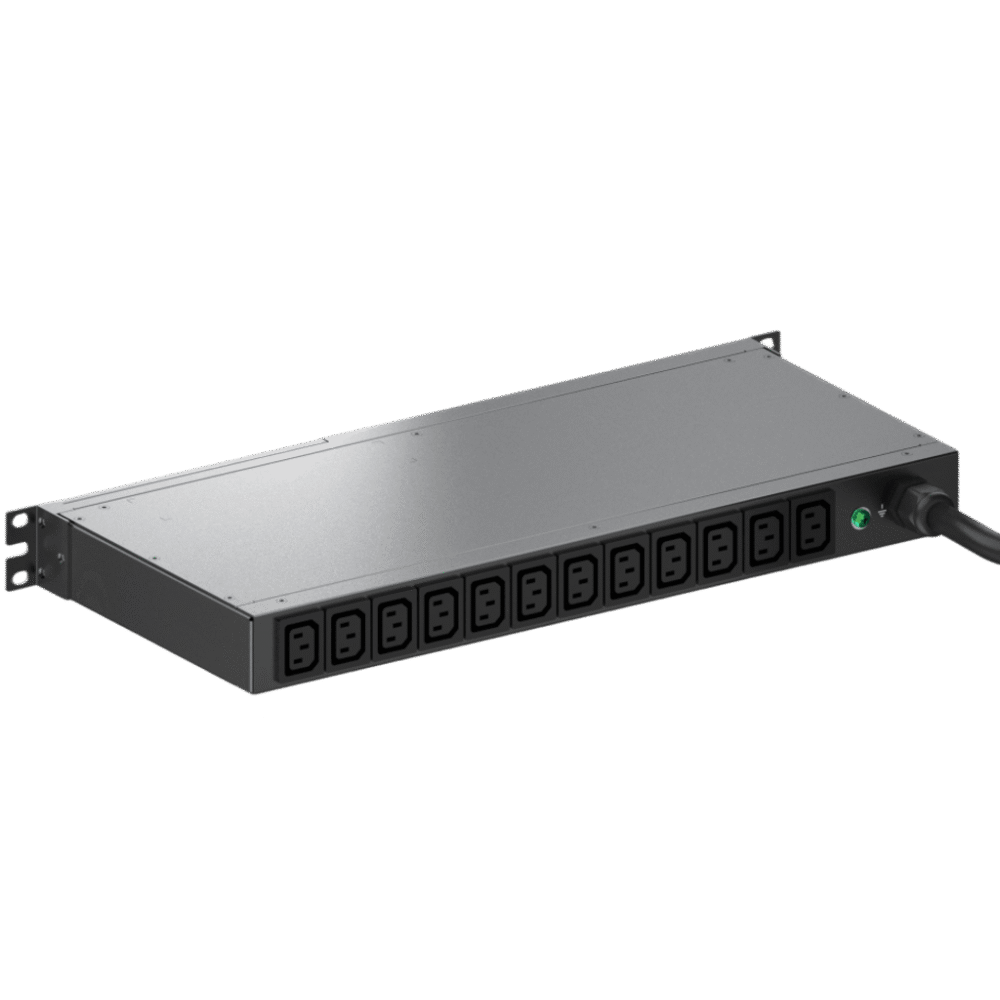 portada_0S1000-165 PDU Monitoreable / 12 Salidas C13 / NEMA L6-20P / Rack 1 UR 19 in / 100-240 Vca / 20 A / 3 m (9.8 ft) E12D13M 1