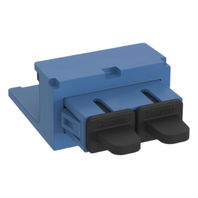 Módulo Acoplador / SC Duplex / Fibra Monomodo OS1/OS2 / Mini-Com / Cerámica Zirconia / Azul