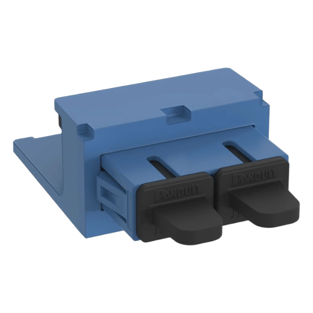 portada_0S1000-197 Módulo Acoplador / SC Duplex / Fibra Monomodo OS1/OS2 / Mini-Com / Cerámica Zirconia / Azul CMDBUSCZBU 1