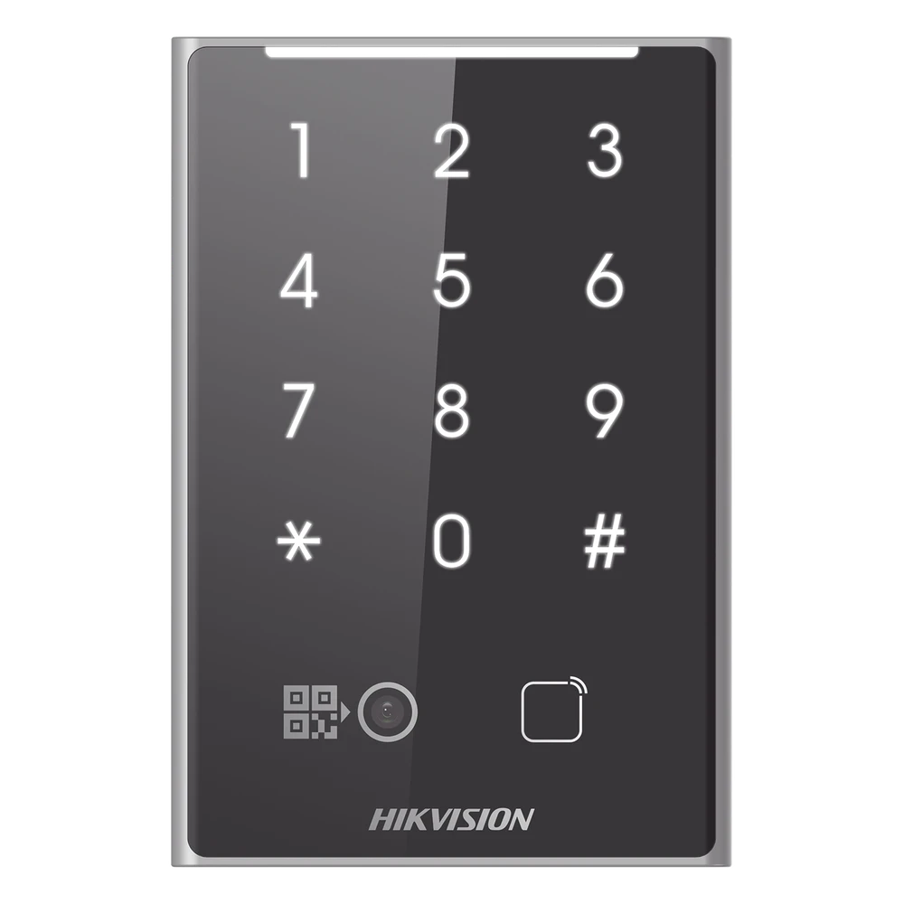 portada_0S1000-200 Lector de Acceso / Tarjetas PROX EM 125 kHz / Código QR / Teclado / RS485 y Wiegand / IP65 DS-K1109EKB-QR 1