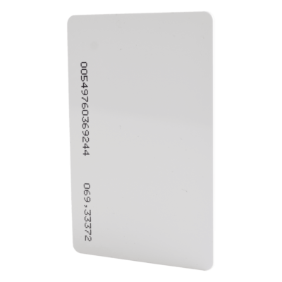 Tarjeta de Proximidad / Formato ISO Delgada / 26 Bits / 125 kHz / Rango -35 a 65 °C / Impresión Doble Cara