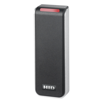 Lector de Control de Acceso Multitecnología / Seos, iCLASS, MIFARE, Proximity / NFC y Bluetooth 10 m (32.8 ft) / Salida Wiegand y OSDP / Montaje 45 mm