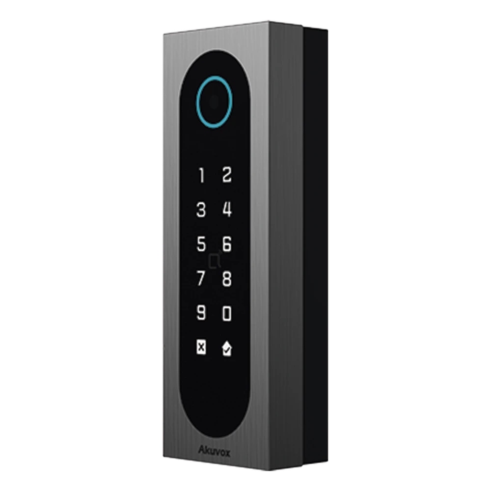 portada_0S1000-219 Control de Acceso Slim / 20,000 Tarjetas / 100,000 Eventos / IP65 & IK09 / Multi-Credencial QR-Bluetooth-PIN-RFID / Wiegand-RS485-Relay / Aluminio y Vidrio Templado A08S 1