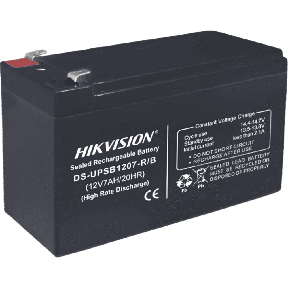 Bateria de Plomo Ácido / 12 VCD / 7 Amp / Ideal para UPS, EPS y Uso General / Certificación CE DS-UPSB1207-R/B 1