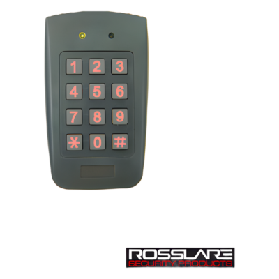 Lectora de Proximidad con Teclado / Salida Wiegand 26 Bits / Uso Exterior / Alcance 10 cm / LED Bicolor / 12 VCC