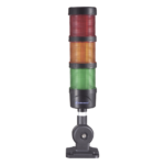 Torre LED Indicadora de Estado / 3 Niveles Rojo-Ámbar-Verde / Buzzer 85 dB / 110-240 VCA / IP53 / Montaje Ajustable 60 mm portada_0S1000-347