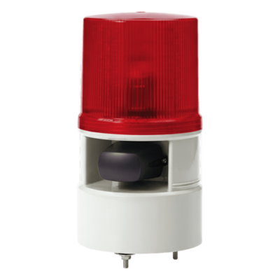 Luz de Advertencia LED / Bocina 105 dB / 12.5 cm (4.9 in) / 12-24 VCD / 4 Modos de Destello / -30°C a +50°C