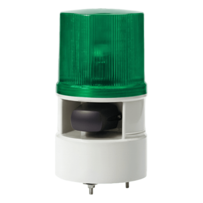 Luz de Advertencia LED / Sirena 105 dB / 5 Tonos / 4 Modos Destello / 12-24 VCD / Verde