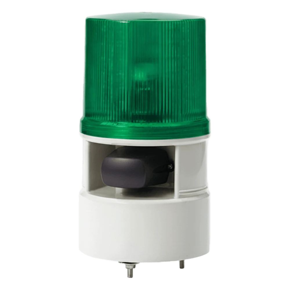 portada_0S1000-358 Luz de Advertencia LED / Sirena 105 dB / 5 Tonos / 4 Modos Destello / 12-24 VCD / Verde S125DML-WS-012024-G 1