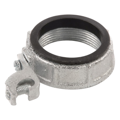 Conector de Puesta a Tierra / 1" (25.4 mm) / Hierro Maleable Galvanizado / Tornillería de Acero Tratado / Uso Comercial e Industrial