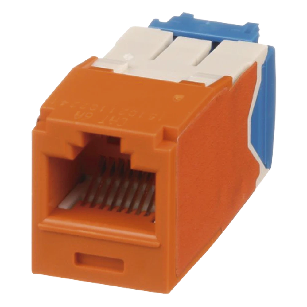 portada_0S1000-397 Jack RJ45 / Categoría 6A / UTP / 10GBase-T / PoE++ 100W / Tool-Free TG / Naranja CJ6X88TGOR 1