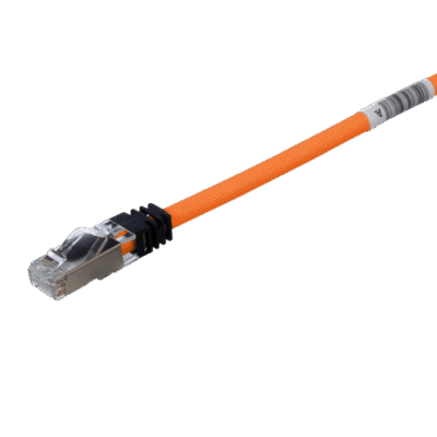 Patch Cord Cat6A / Blindado S/FTP / 26 AWG / 2.5 m (8.2 ft) / CM/LS0H / Naranja