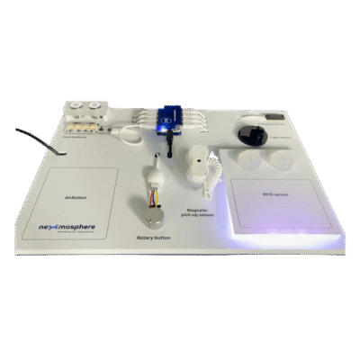 Kit Demo Sensores Interactivos / 8 Sensores Preensamblados / Panel Portátil 460 x 300 mm / Controlador USB Plug & Play / Compatible BrightSign