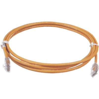 Cable de Parcheo UTP Cat6 / 24 AWG / 1 Pie (0.3 m) / Clasificación CM / 2500 Ciclos / 50 µm Oro