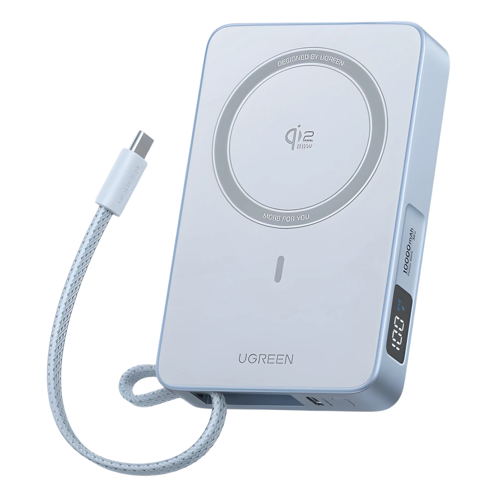 portada_0S1000-409 Banco de Energía Magnético Inalámbrico / 10000 mAh 36 Wh / Carga Rápida 30 W PD3.0/PPS/UFCS / Qi 2.2 25 W MPP / Cable USB-C Integrado 60 W / 254 g 65958B 1