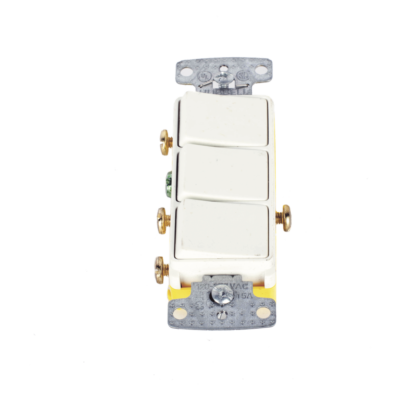 Interruptor Residencial / 15 A / 120 V CA / 3 Polos Unipolares / Cableado Lateral / 49 pies