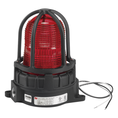 Luz LED Advertencia Industrial / Rojo / 120-240 VCA / IP66 Tipo 4X / Superficie o Tubo / 50,000 h