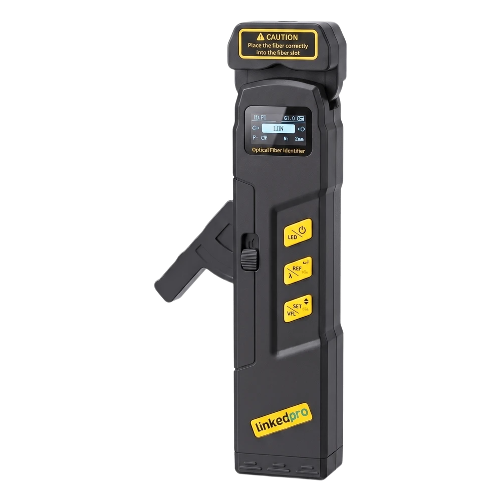 portada_0S1000-437 Identificador de Fibra Óptica Activa / InGaAs 800-1700 nm / Detección -48 a 10 dBm / VFL 2 mW / OPM Integrado / Pantalla OLED LP-OFI-PRO 1