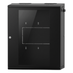 Gabinete Rack / 24 UR / 19 Pulgadas / Puerta de Cristal / Carga 80 kg / Abatible 120° / Laterales Removibles portada_0S1000-444