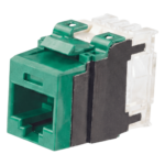 Módulo Jack Keystone / Categoría 6A / Terminación Impacto 110 / RJ45 Sin Blindaje / 500 MHz / Verde portada_0S1000-458
