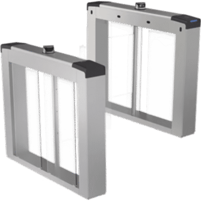 Torniquetes Quick Pass Carril de 90 cms (35.4 in) / Reconocimiento Facial y Lectores de Tarjeta Incluidos / Aletas de Acrílico Incluidas / Bidireccional / 5,000,000 MCBF / 4 Pares de dToF