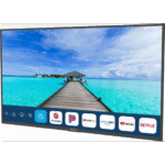 SmartTV para Exteriores / 55" 4K UHD / 500 nits / Sol Parcial / webOS / IP54 / -30°C a 50°C / Soporte de Pared Inclinado portada_0S1000-472