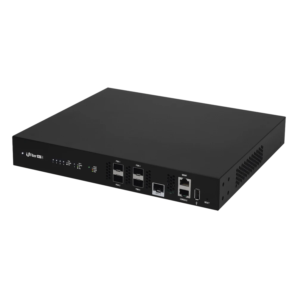 portada_0S1000-475 Terminal de Línea Óptica GPON / 4 Puertos SFP GPON / 1 Puerto SFP+ 10 G / 512 ONUs Concurrentes / 20 km (12.4 mi) / Rack 1U UF-OLT-4 1