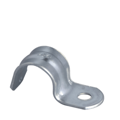 Abrazadera Tipo Uña / Conduit 3/4" (19.05 mm) / Acero Galvanizado 1.2 mm / Acabado Zincado Electrolítico 5 micras / Montaje Universal
