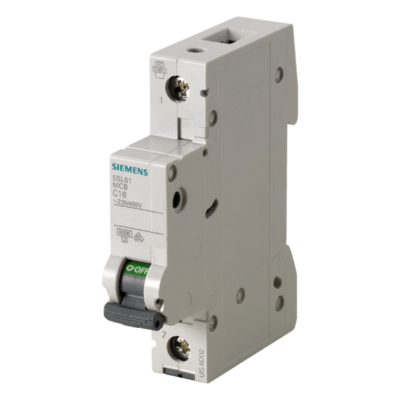 Interruptor automático magnetotérmico / 1 polo / 2 A / Curva C / 6 kA / 400 V