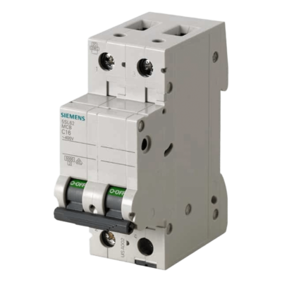 Interruptor automático magnetotérmico / 2 polos / 40 A / 6 kA / Curva C / Montaje DIN