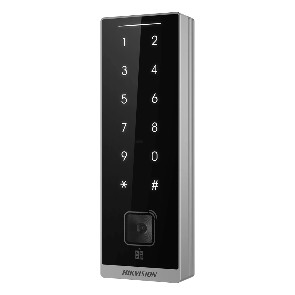 sec_2_0S1000-15 Teclado Esclavo de Control de Acceso / Lector Dual MIFARE 13.56 MHz y PROX EM 125 KHz / Bluetooth y Códigos QR / PIN Táctil / RS-485 Wiegand OSDP / Rango Térmico -40°C a 65°C DS-K1105EMKB-QR 2