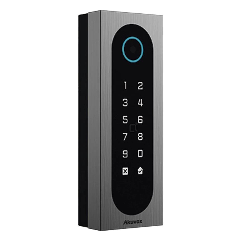 sec_3_0S1000-18 Control de Acceso Slim / 20,000 Tarjetas / 100,000 Eventos / IP65 & IK09 / Multi-Credencial QR-Bluetooth-PIN-RFID / Wiegand-RS485-Relay / Aluminio y Vidrio Templado A08S 2