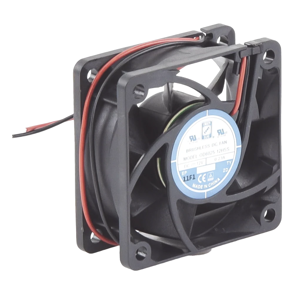 sec_3_0S1000-21 Ventilador Axial Anticondensante / 60 x 60 x 25 mm / 12 Vcc / 4390 RPM / 25.0 CFM / Unión Sellada FAN-602512 3