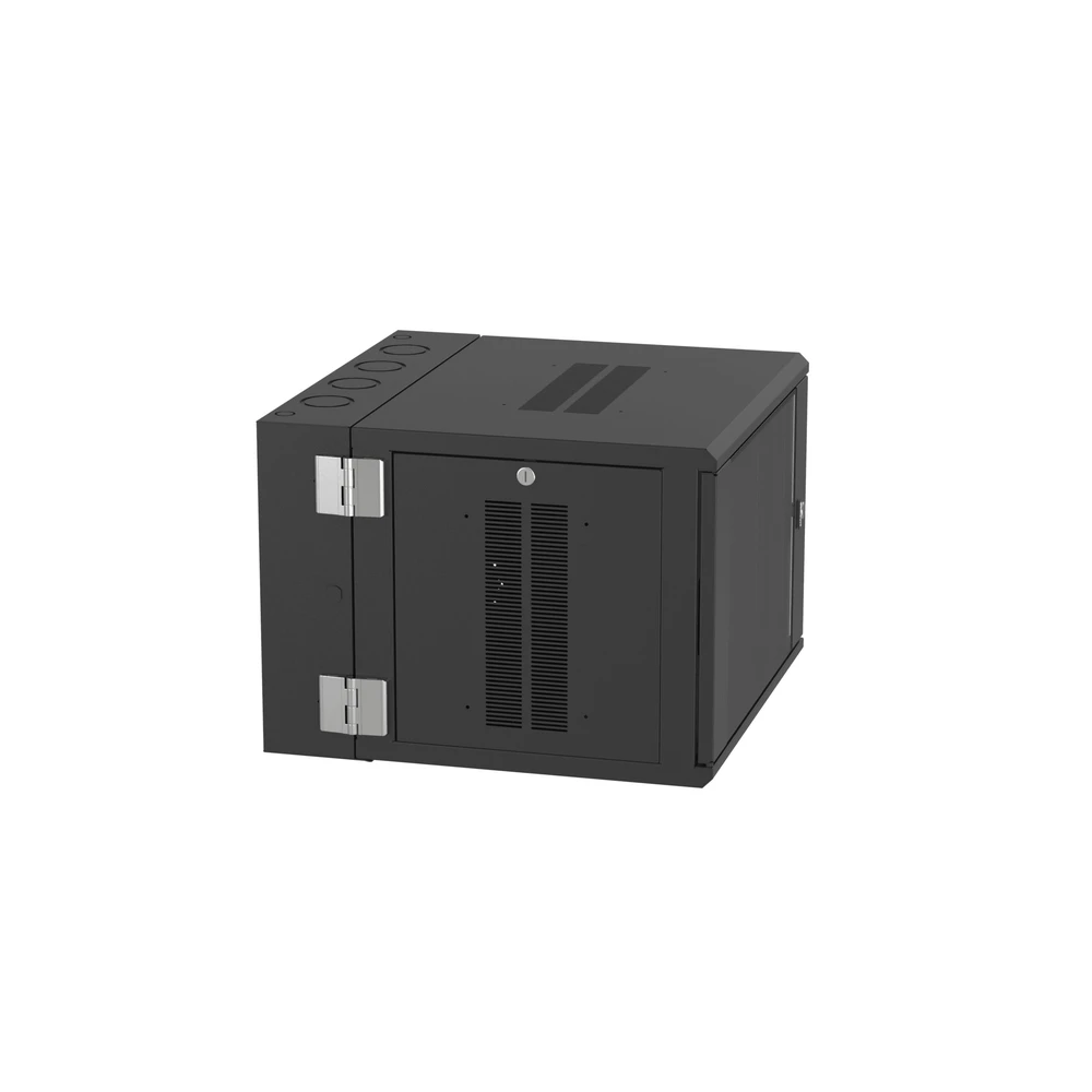 sec_4_0S1000-19 Gabinete de Montaje en Pared / 19in / 9 UR / 635mm (2.08ft) Profundidad / Ventana de Seguridad / Negro PZWMC9W 4