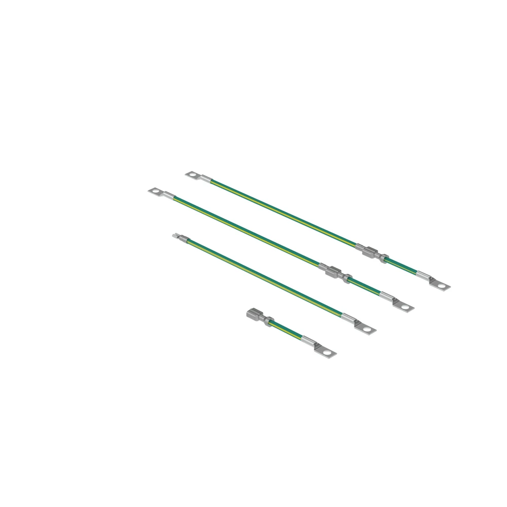 sec_4_0S1000-25 Kit de Conexión a Tierra / Gabinete TrueEdge™ / 2 Jumpers 10 AWG / Cobre / Puerta a Gabinete WMEGK 4