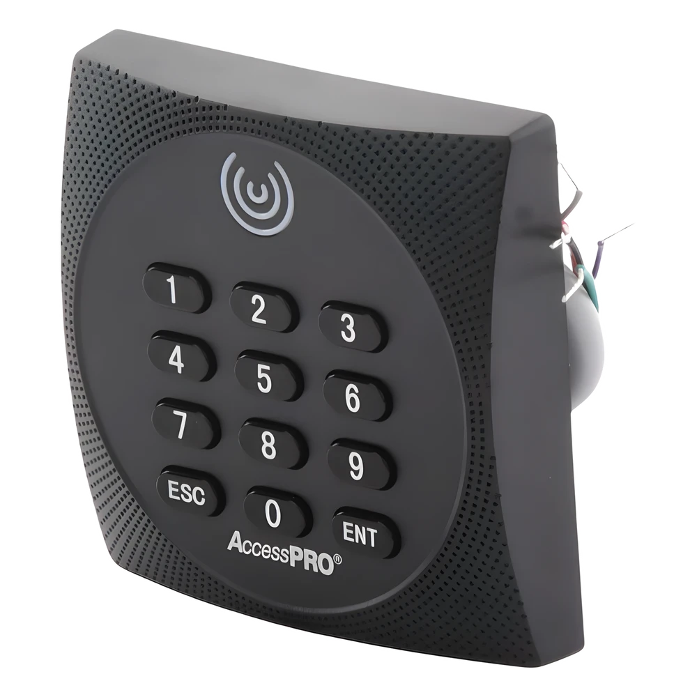 sec_5_1S1000-44 Lector de Proximidad con Teclado / 125 kHz / Wiegand 26 bits / Exterior / 86 x 86 x 20 mm / 120 m (394 pies) máx. SYS-KR602-EKB 2