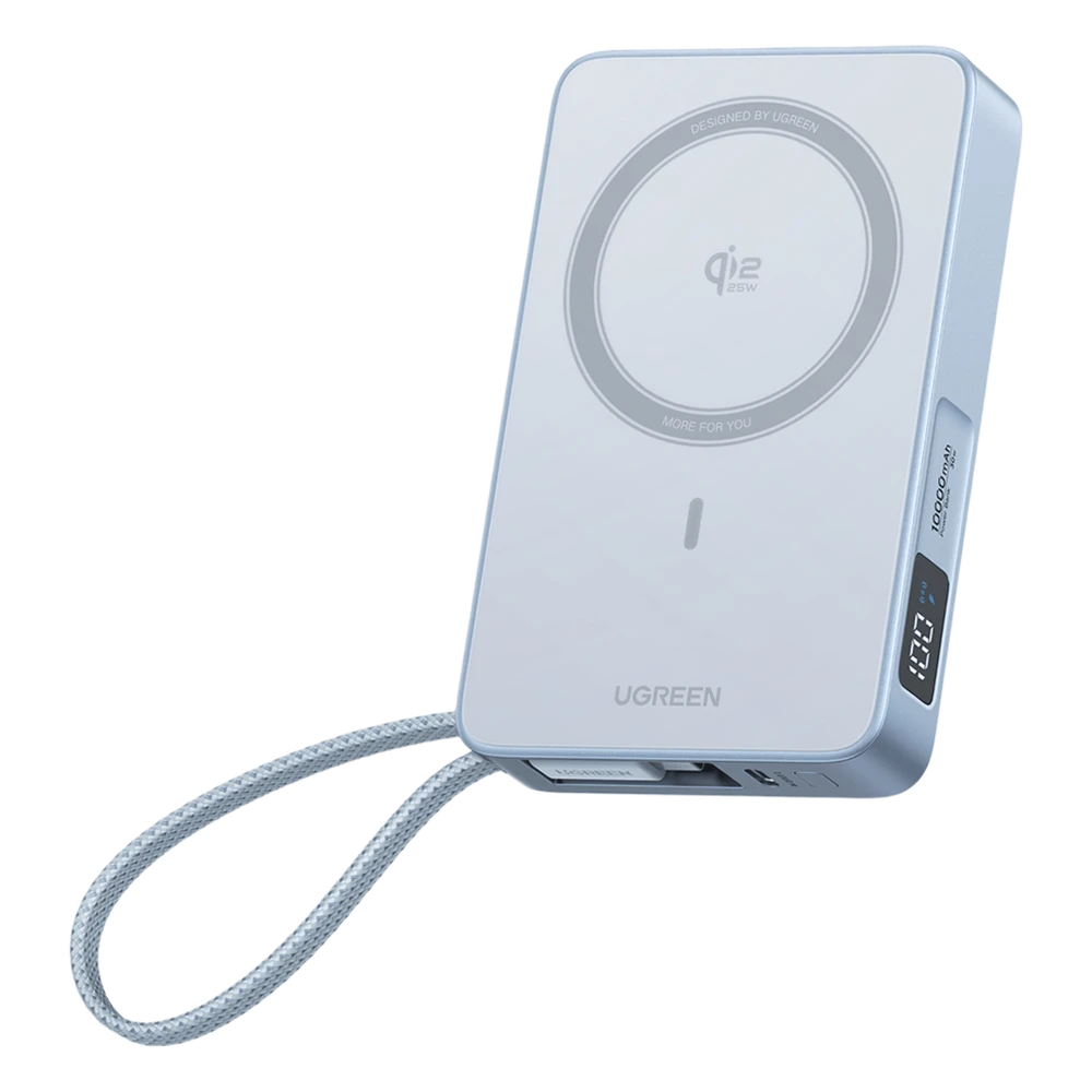 sec_5_1S1000-90 Banco de Energía Magnético Inalámbrico / 10000 mAh 36 Wh / Carga Rápida 30 W PD3.0/PPS/UFCS / Qi 2.2 25 W MPP / Cable USB-C Integrado 60 W / 254 g 65958B 2
