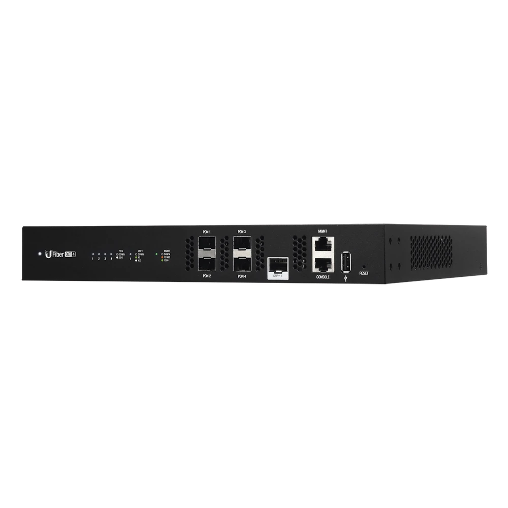 sec_5_1S1000-98 Terminal de Línea Óptica GPON / 4 Puertos SFP GPON / 1 Puerto SFP+ 10 G / 512 ONUs Concurrentes / 20 km (12.4 mi) / Rack 1U UF-OLT-4 2
