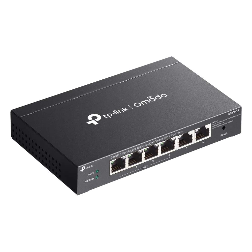 sec_5_4S1000-44 Switch Gigabit / 6 Puertos / 4 PoE+ 65W / Gestión Cloud SDN / Fanless / Alcance PoE 250 m (820.2 ft) / QoS y VLAN ES206GP 5