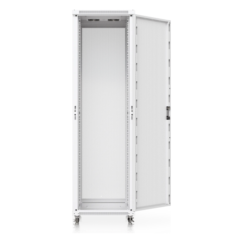 sec_5_4S1000-7 Gabinete Rack de Piso / 42U / 600 x 800 mm (23.6 x 31.5 in) / Carga Estática 800 kg (1763.7 lb) / Puerta Perforada / Ventiladores Integrados / Ruedas con Seguro UACC-RACK-42U-800-P 5
